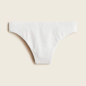 J.CREW Textured High-Rise Cheeky Bikini Bottom